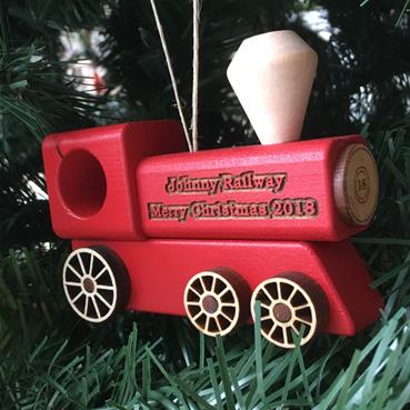 Train Ornament - RED